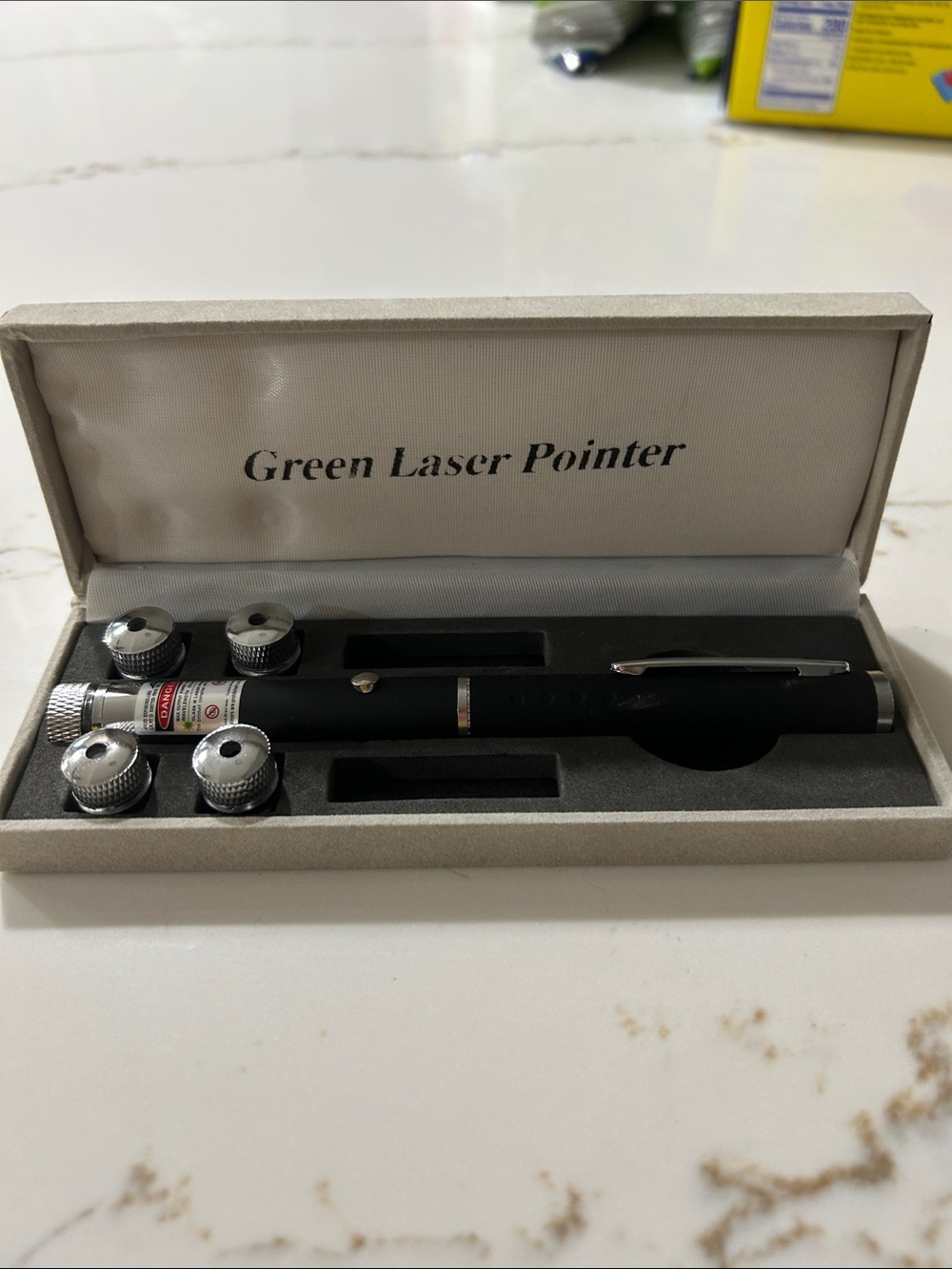 Green Laser Pointer with Interchangeable Tips